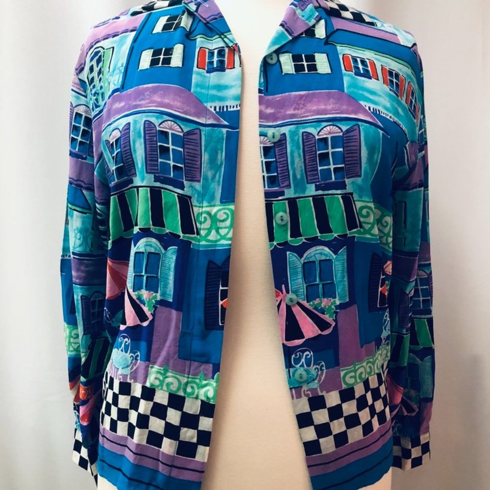 ADRIENNE PAPELL BLOUSE OR TOPPER FOR SHELL